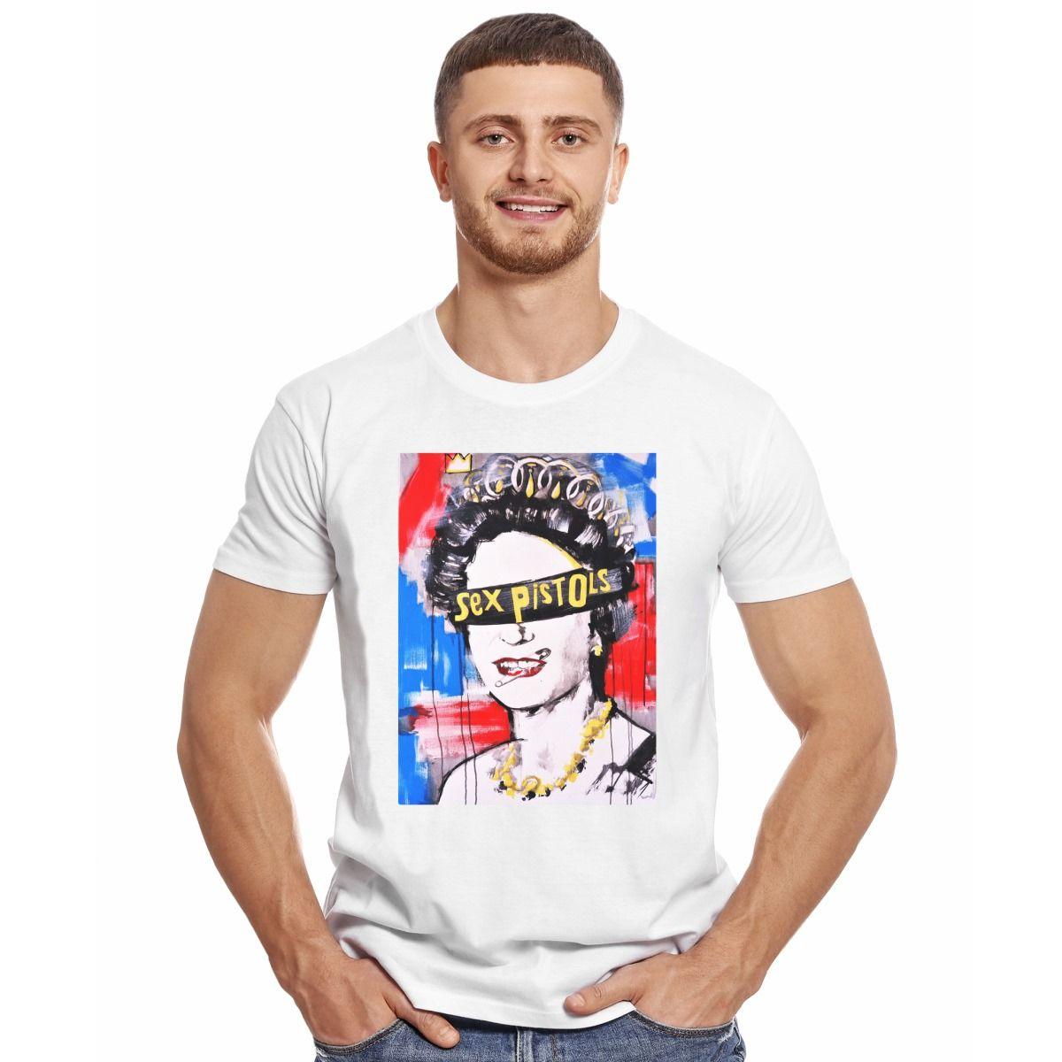 SEX PISTOLS QUEEN POLERA MANGA CORTA HOMBRE-2