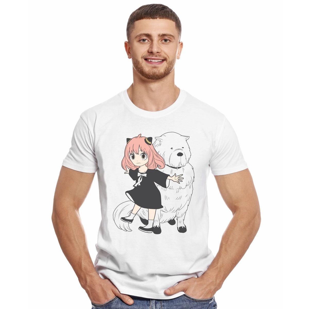 SPY X FAMILY ANYA Y BOND POLERA MANGA CORTA HOMBRE-2