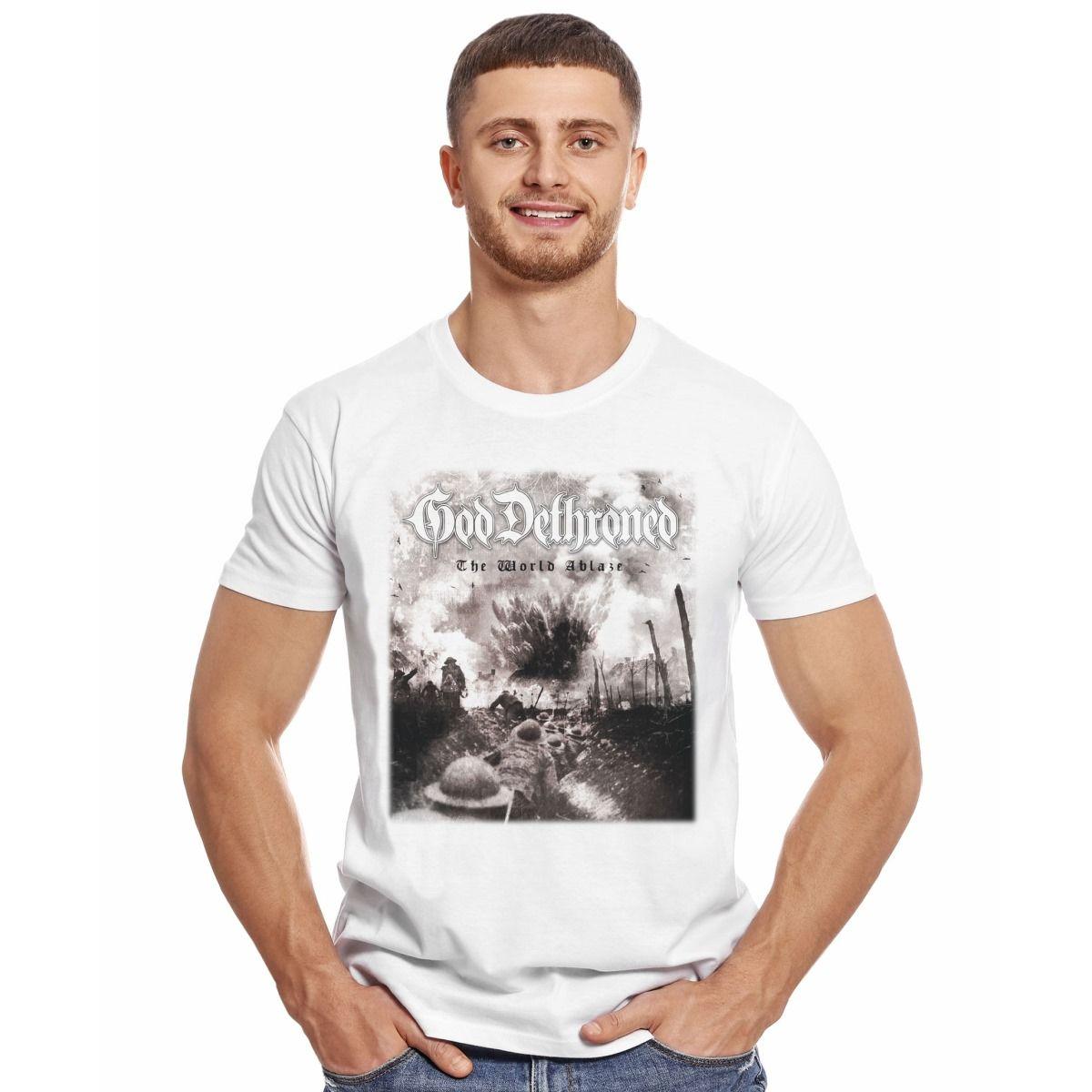 GOD DETHRONED THE WORLD ABLAZE POLERA MANGA CORTA HOMBRE-2