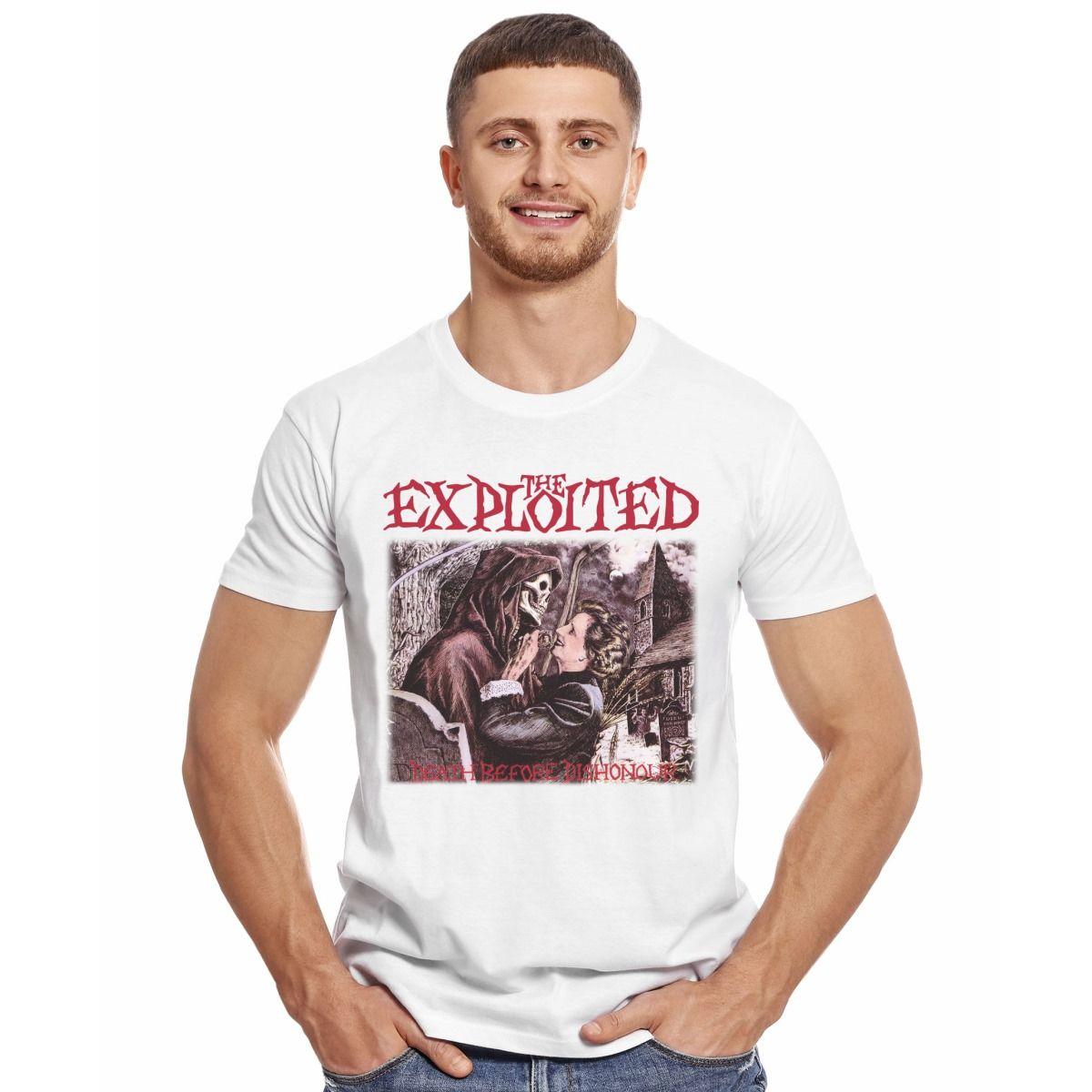 THE EXPLOITED DEATH BEFORE DISHONOUR POLERA MANGA CORTA HOMBRE-2