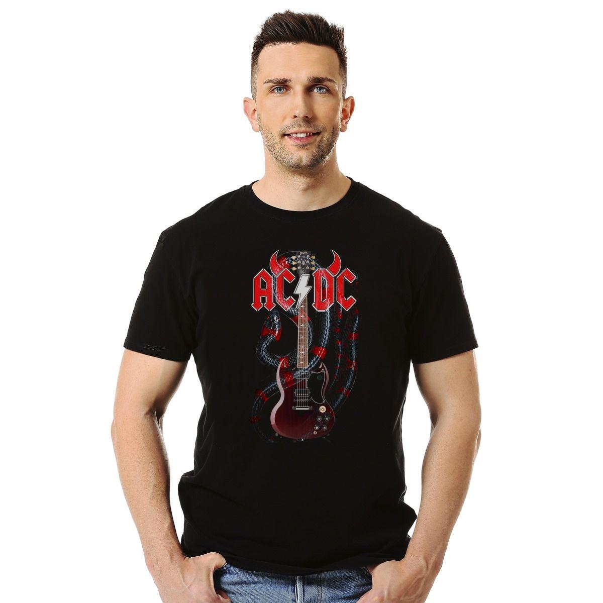 ACDC GUITAR SNAKE POLERA MANGA CORTA HOMBRE-2