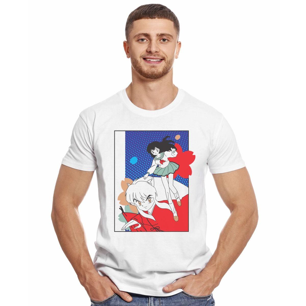 INUYASHA KAGOME HIGURASHI POSTER POLERA MANGA CORTA HOMBRE-2