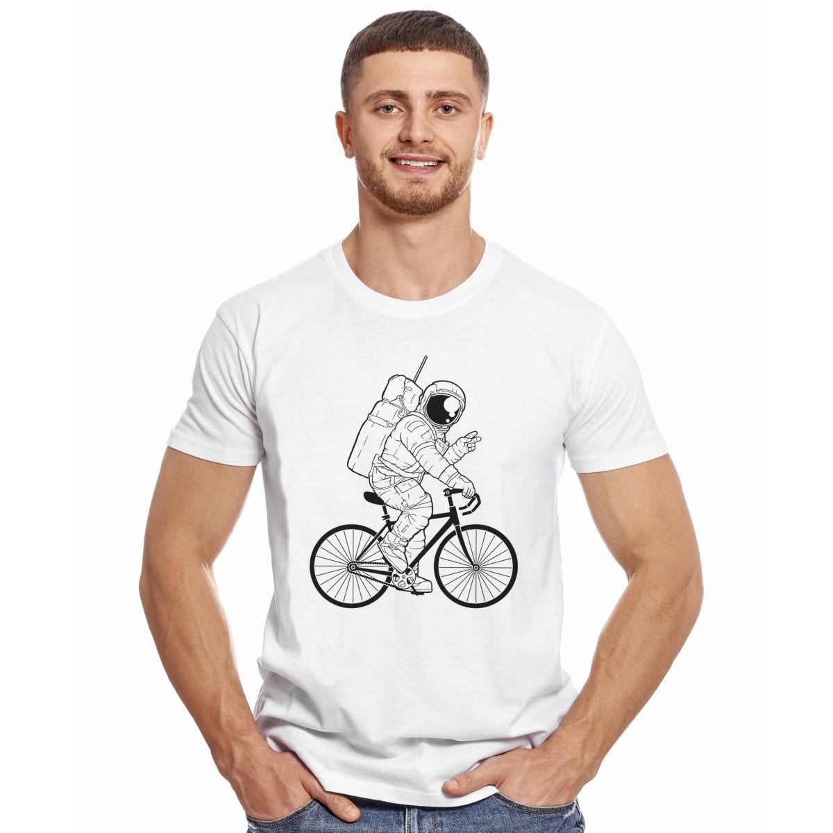 ASTRONAUTA EN BICICLETA POLERA MANGA CORTA HOMBRE-2