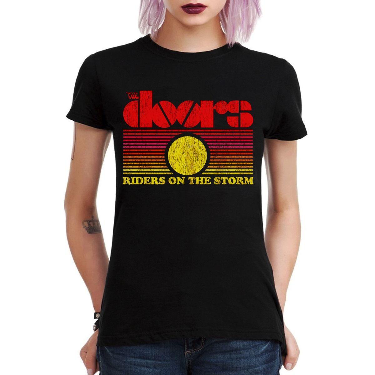THE DOORS RIDERS ON THE STORM POLERA MUJER-2