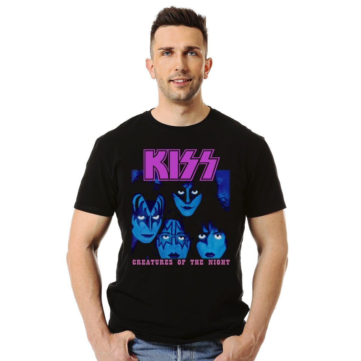 KISS CREATURES OF THE NIGHT POLERA MANGA CORTA HOMBRE-2