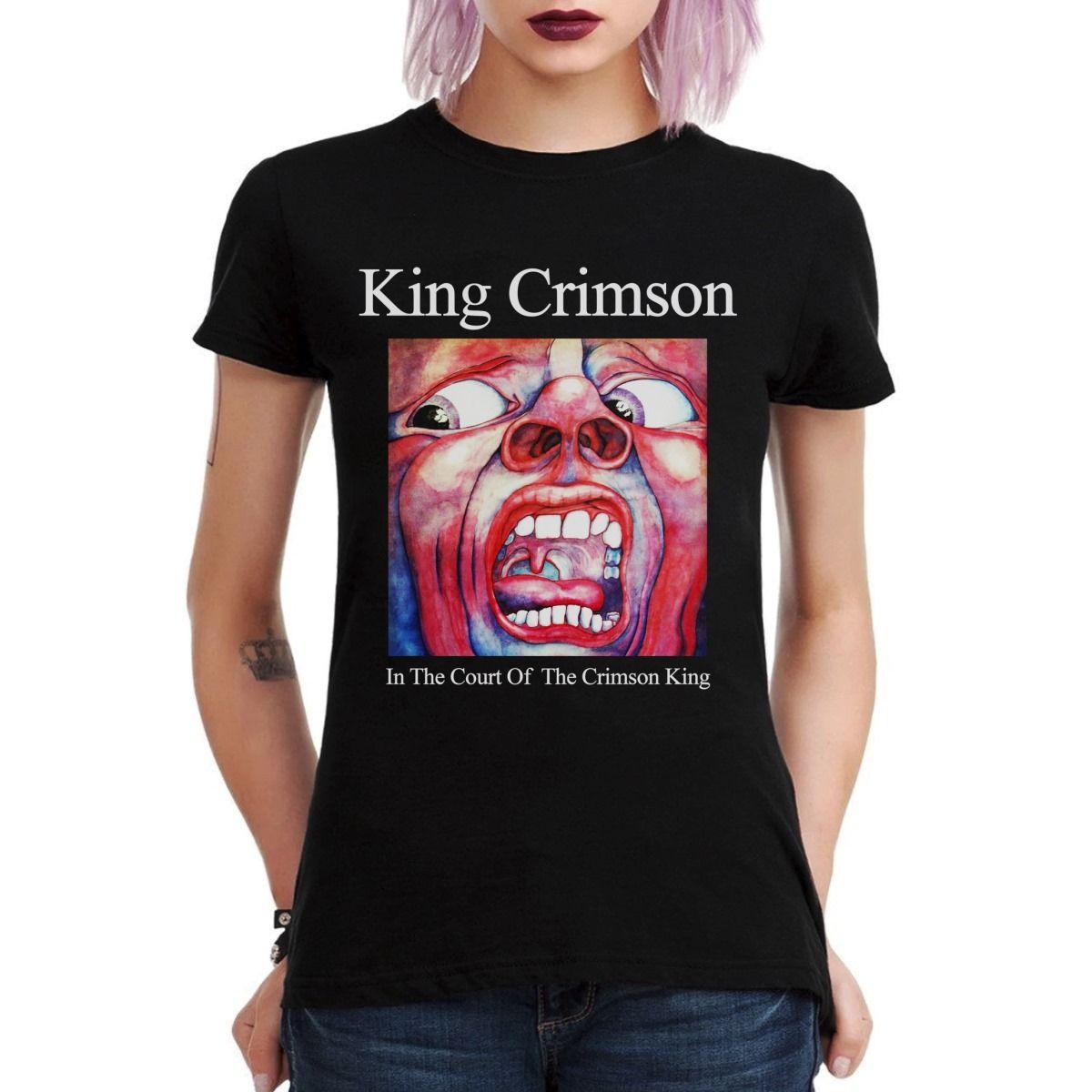 KING CRIMSON IN THE COURT OF THE CRIMSON KING POLERA MUJER-2