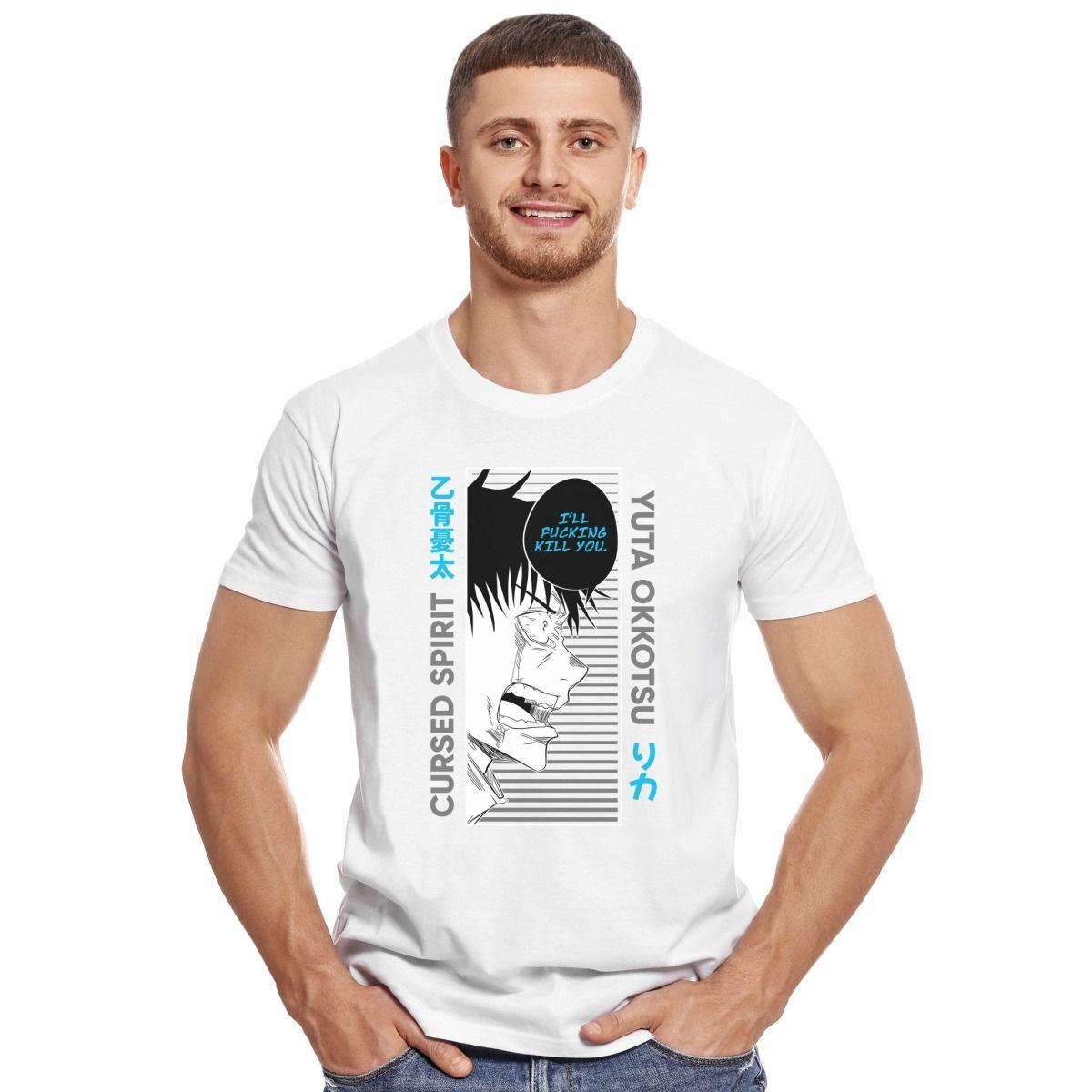 JUJUTSU KAISEN CURSED SPIRIT YUTA OKKOTSU POLERA MANGA CORTA HOMBRE-2