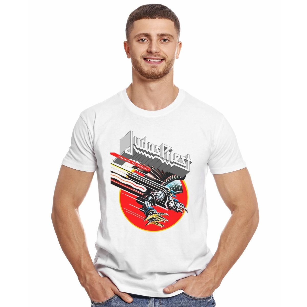 JUDAS PRIEST SCREAMING FOR VENGEANCE POLERA MANGA CORTA HOMBRE-2