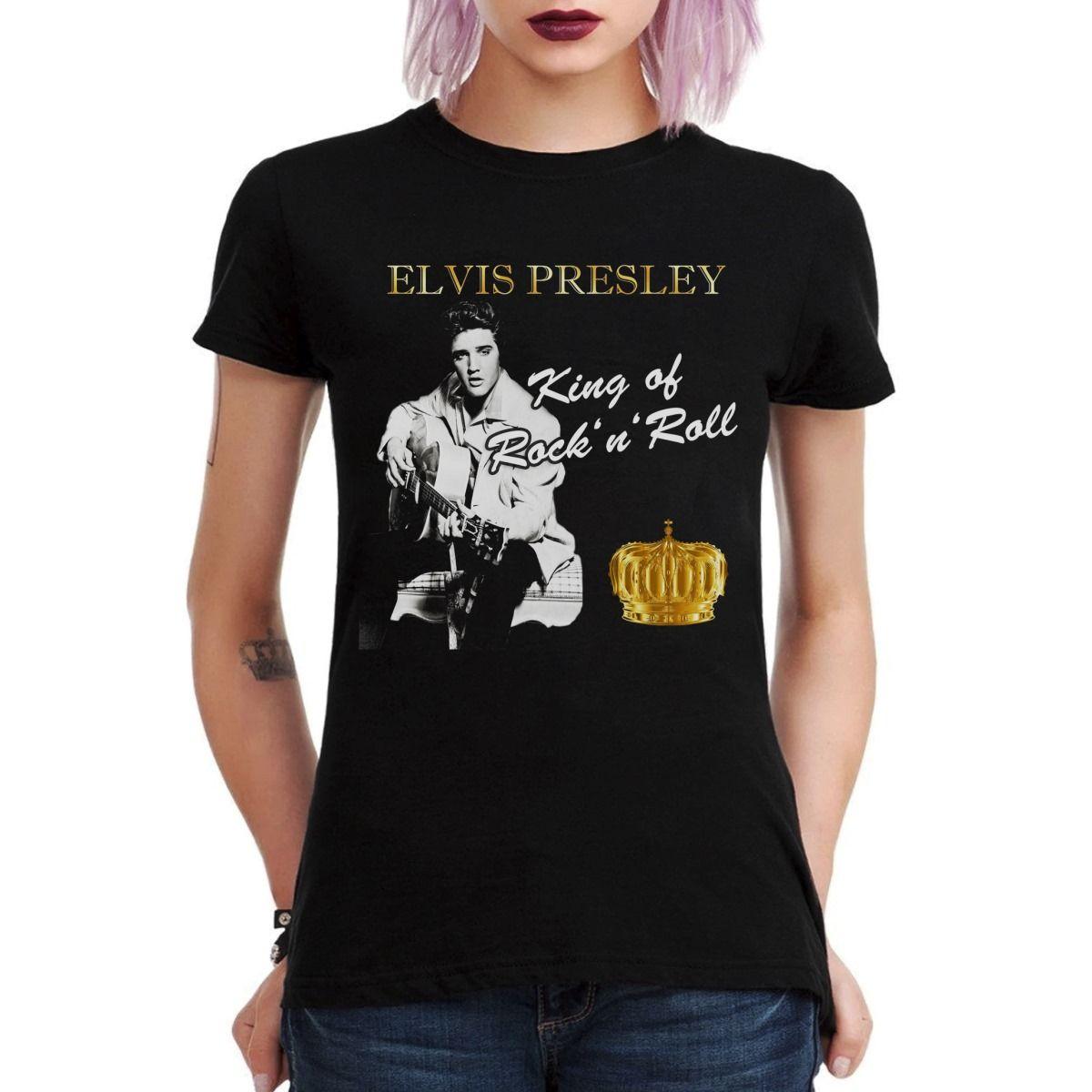 ELVIS PRESLEY KING OF ROCK AND ROLL POLERA MUJER-2