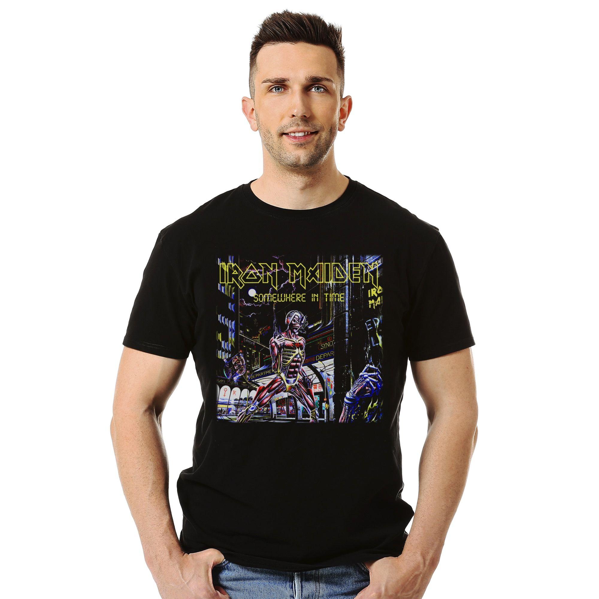 Polera Iron Maiden Somewhere In Time-1