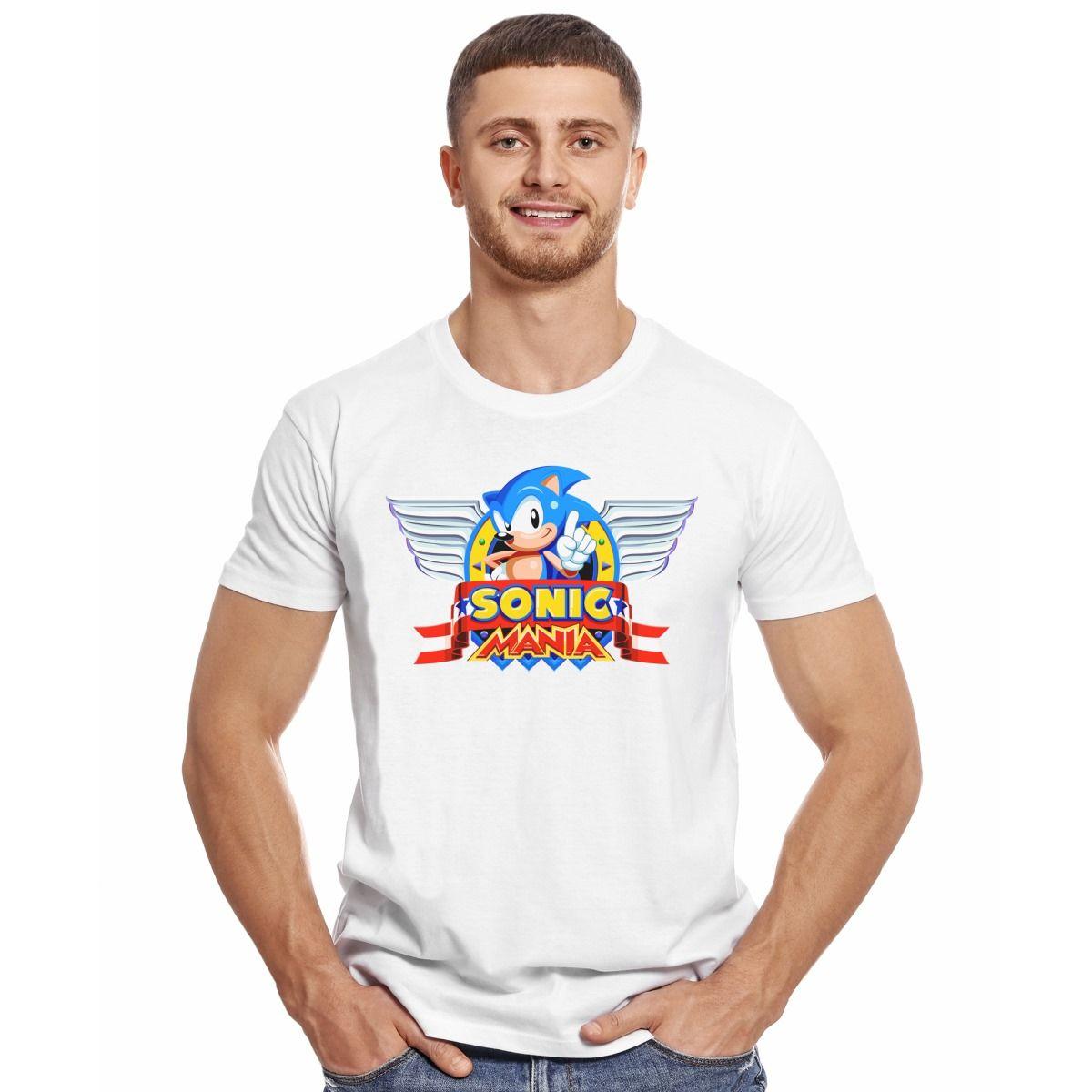 SONIC MANIA LOGO 2 POLERA MANGA CORTA HOMBRE-2