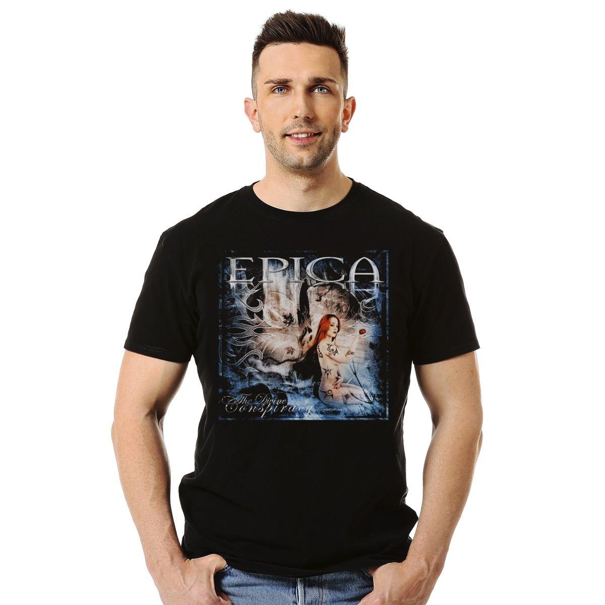 EPICA THE DIVINE CONSPIRACY POLERA MANGA CORTA HOMBRE-2