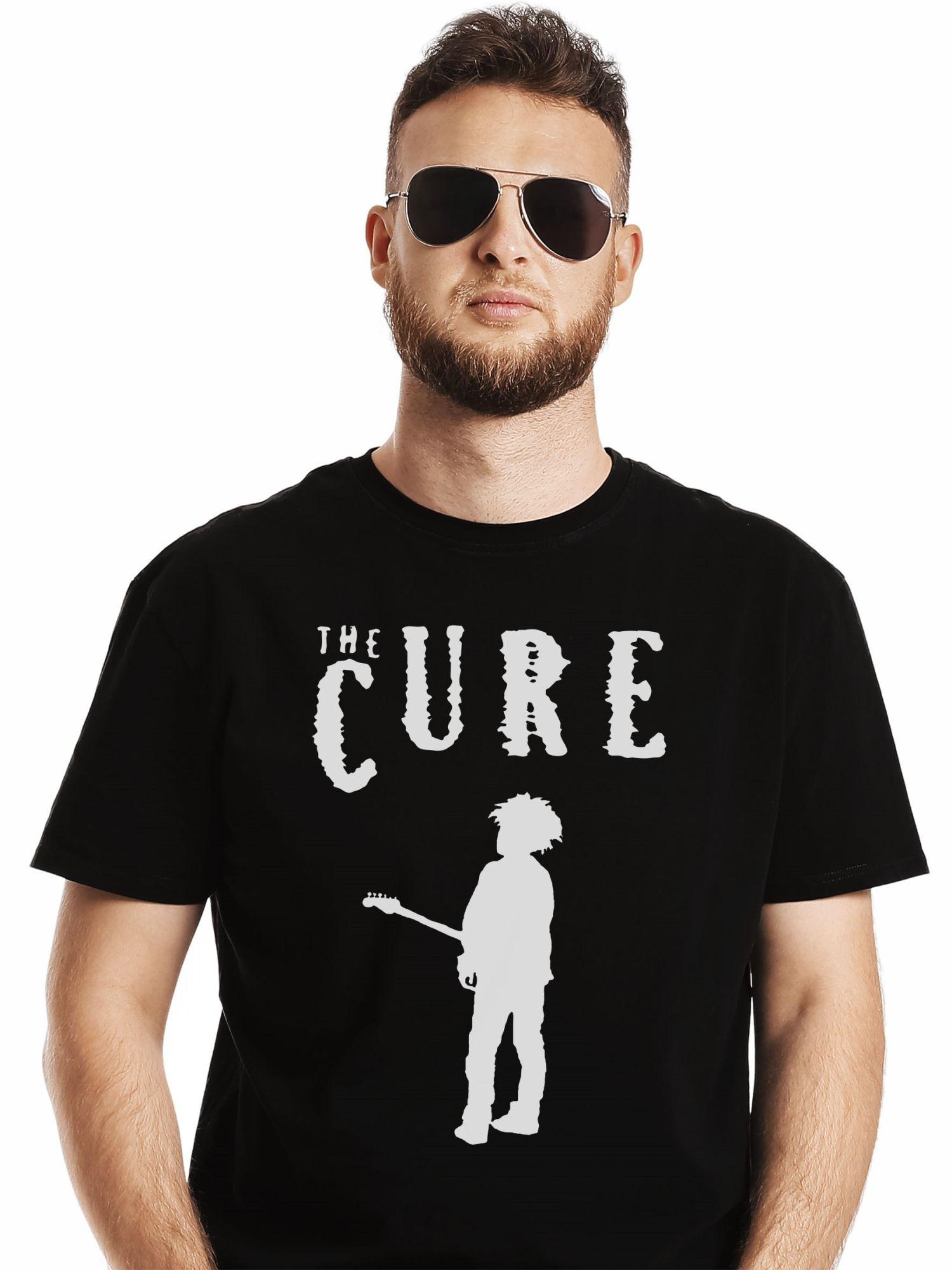 Polera The Cure Robert Smith Stencil-0
