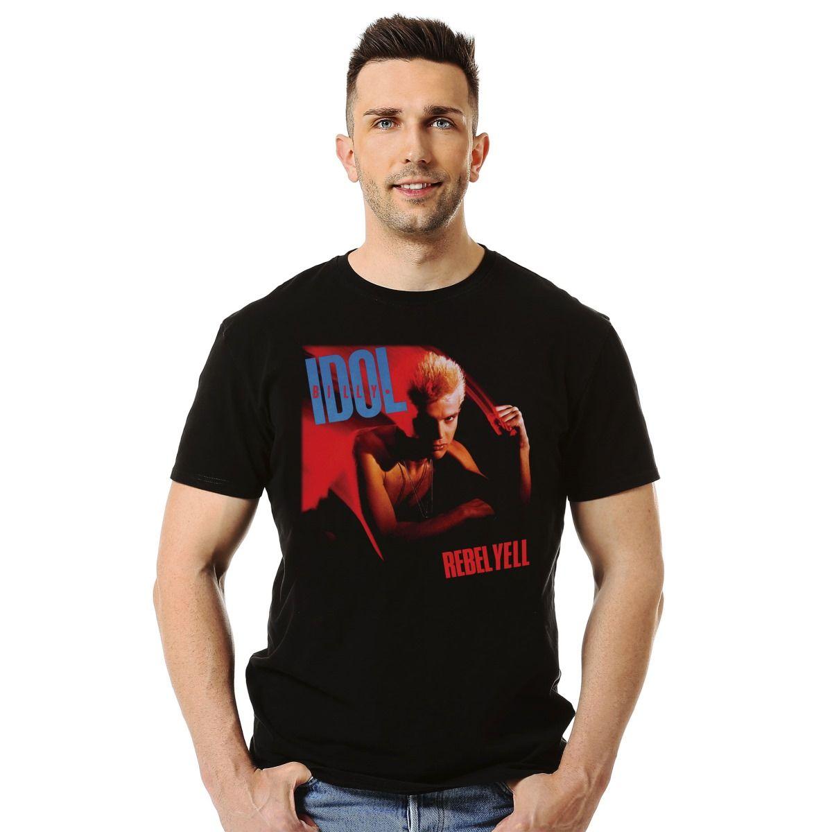 BILLY IDOL REBEL YELL POLERA MANGA CORTA HOMBRE-2