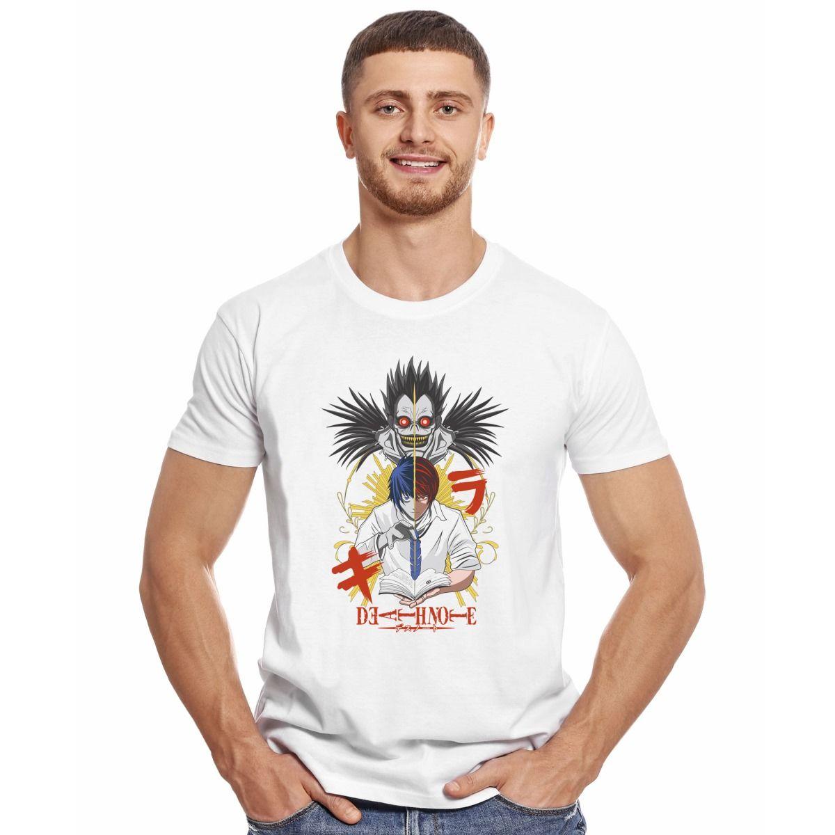 DEATH NOTE KIRA Y RYUK POLERA MANGA CORTA HOMBRE-2