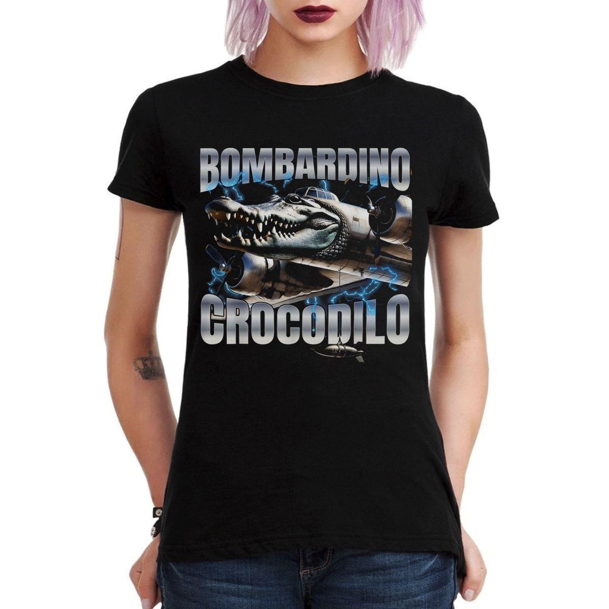 BOMBARDINO CROCODILO 2 BRAINROT ITALIANO POLERA MUJER-2