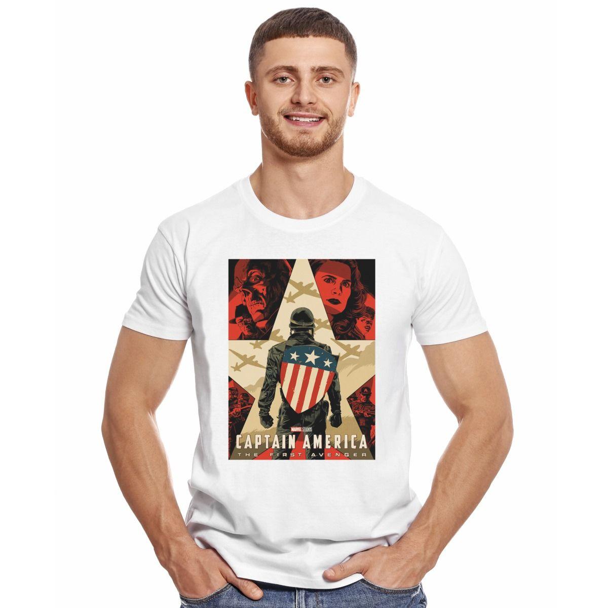 CAPITAN AMERICA THE FIRST AVENGER POLERA MANGA CORTA HOMBRE-2
