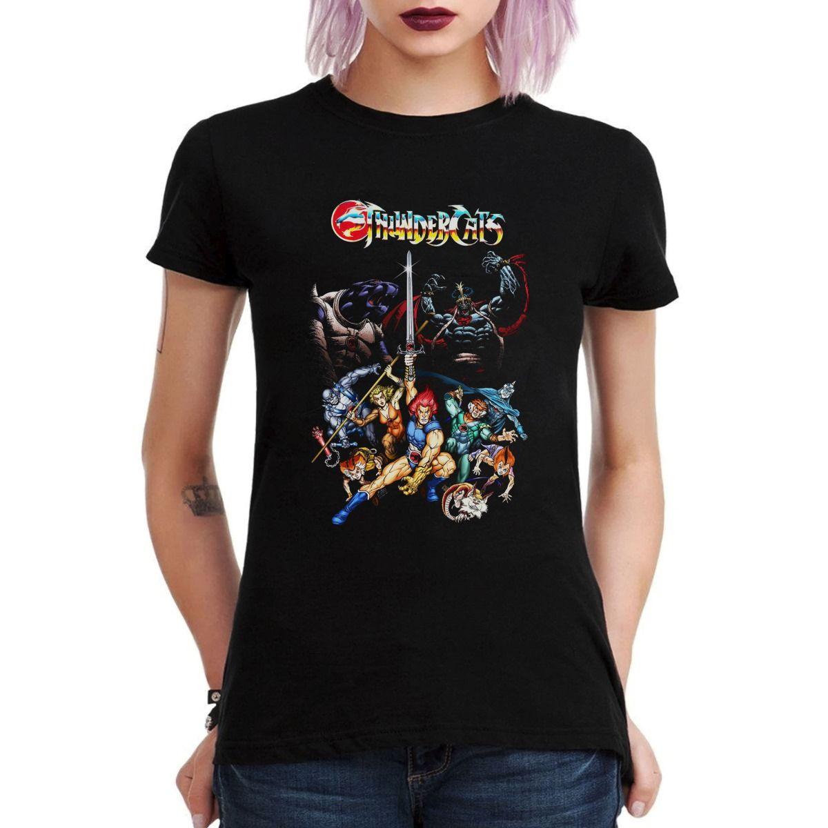 THUNDERCATS OLD POSTER POLERA MUJER-2