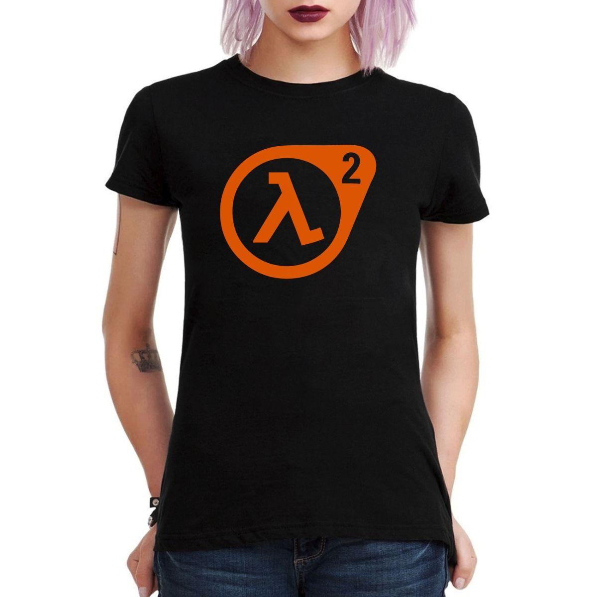 HALF LIFE LOGO POLERA MUJER-2