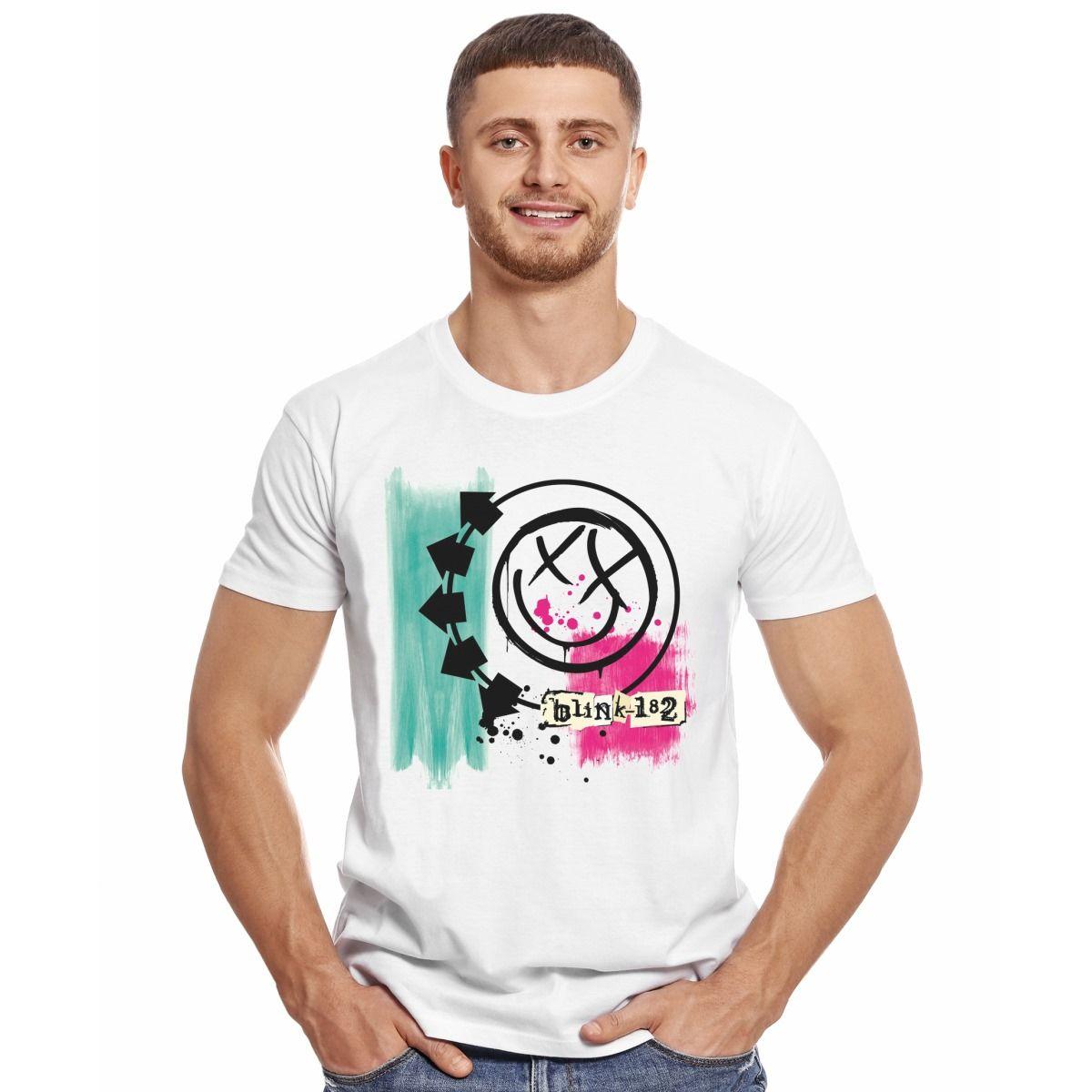 BLINK 182 FLAG LOGO POLERA MANGA CORTA HOMBRE-2