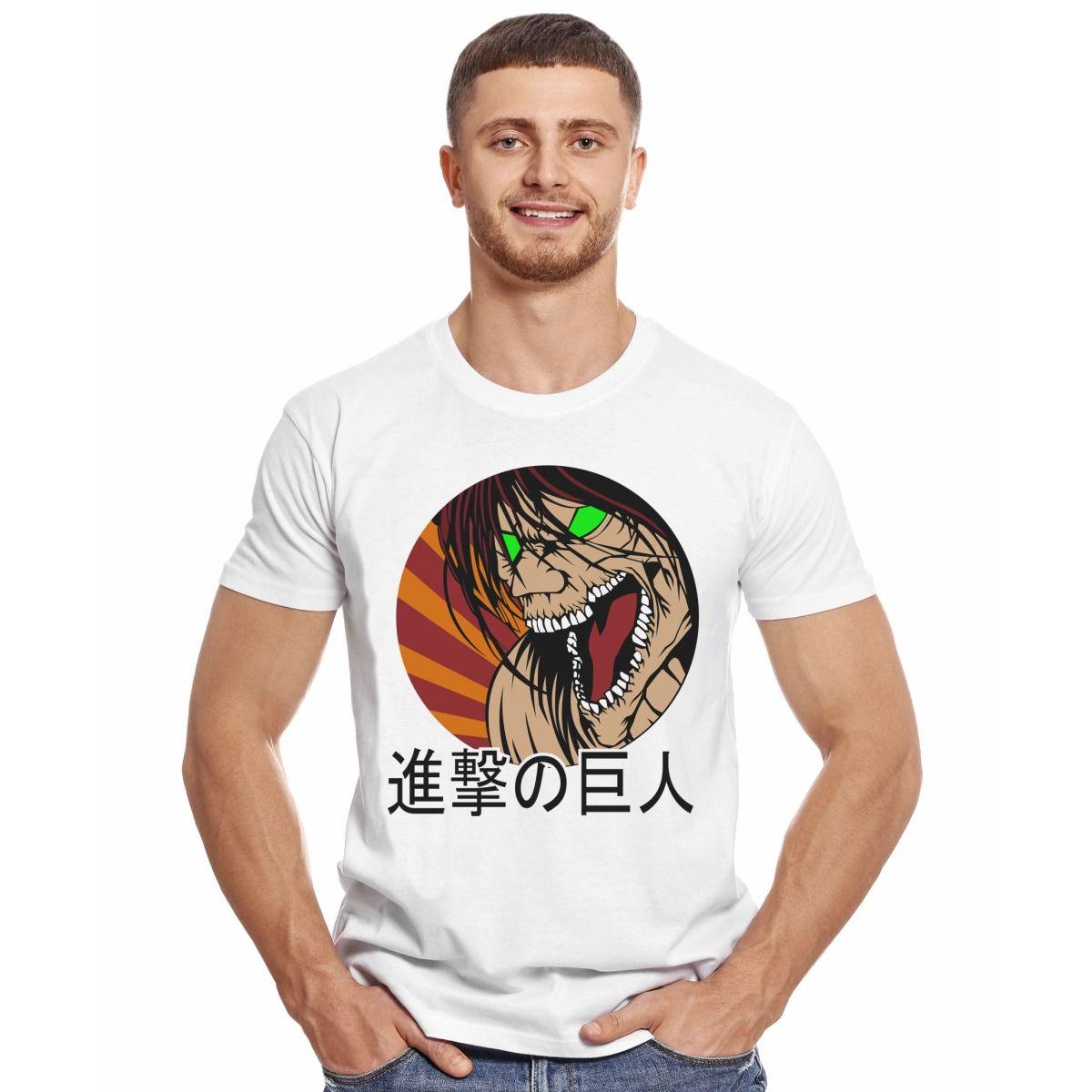 ATTACK ON TITAN EREN SHINGEKI NO KYOGIN POLERA MANGA CORTA HOMBRE-2