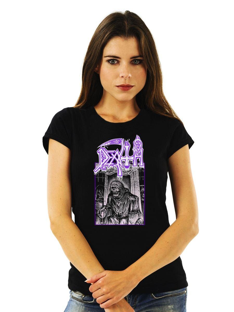 DEATH SCREAM BLOODY GORE STENCIL POLERA MUJER-0