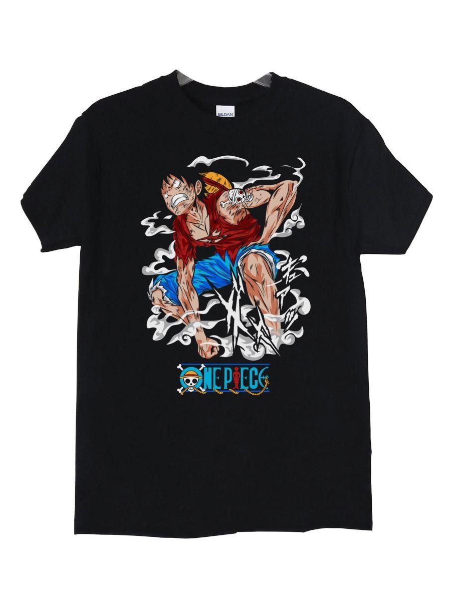 ONE PIECE MONKEY D LUFFY HERIDO POLERA MANGA CORTA HOMBRE-1