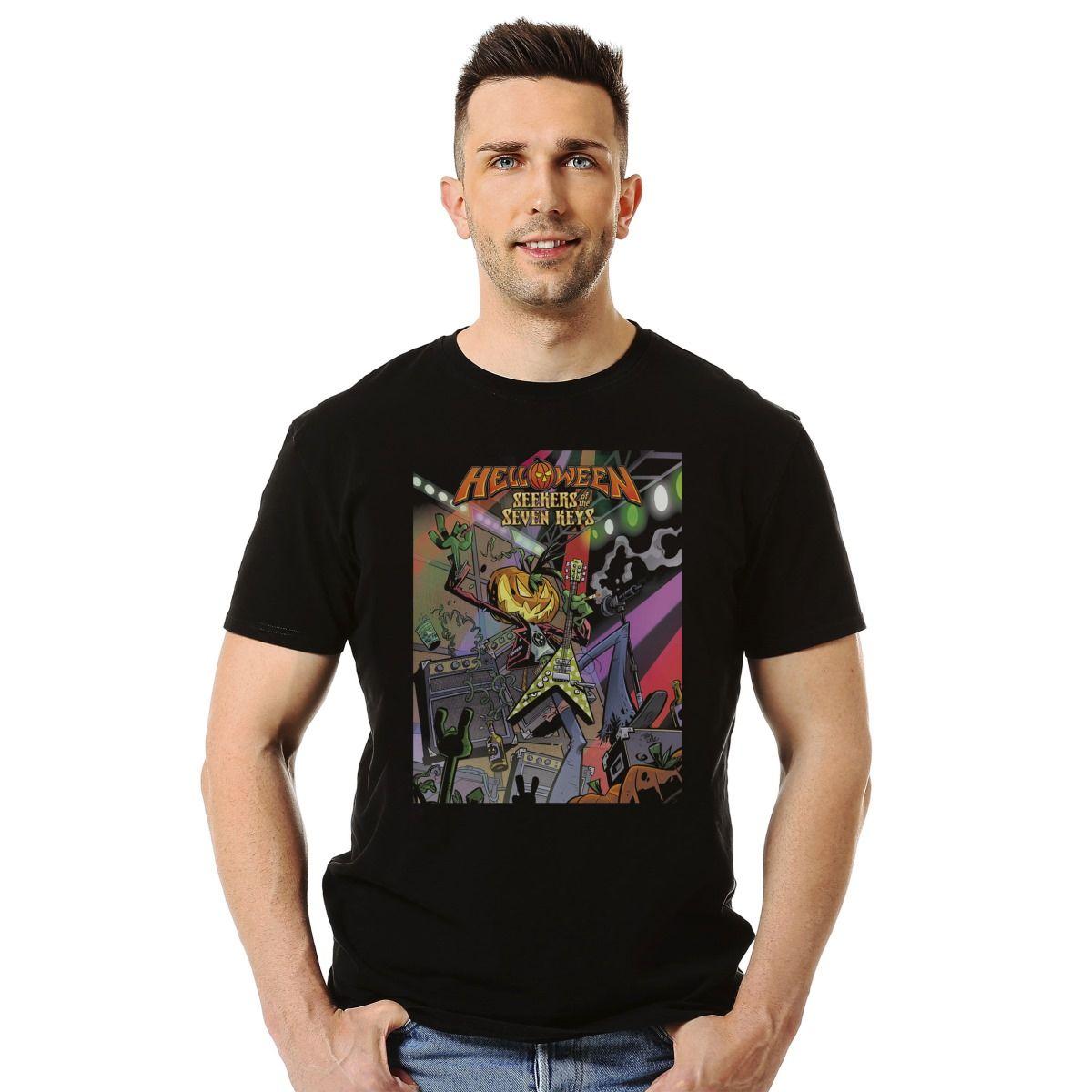 HELLOWEEN COMIC SEEKERS OF THE SEVEN KEYS POLERA MANGA CORTA HOMBRE-2