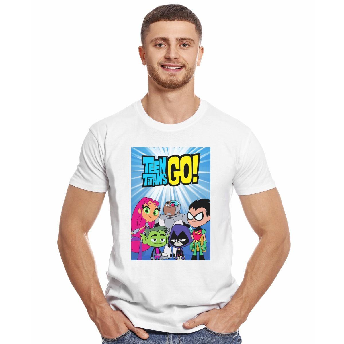 TEEN TITANS GO JOVENES TITANES EN ACCION POLERA MANGA CORTA HOMBRE-2