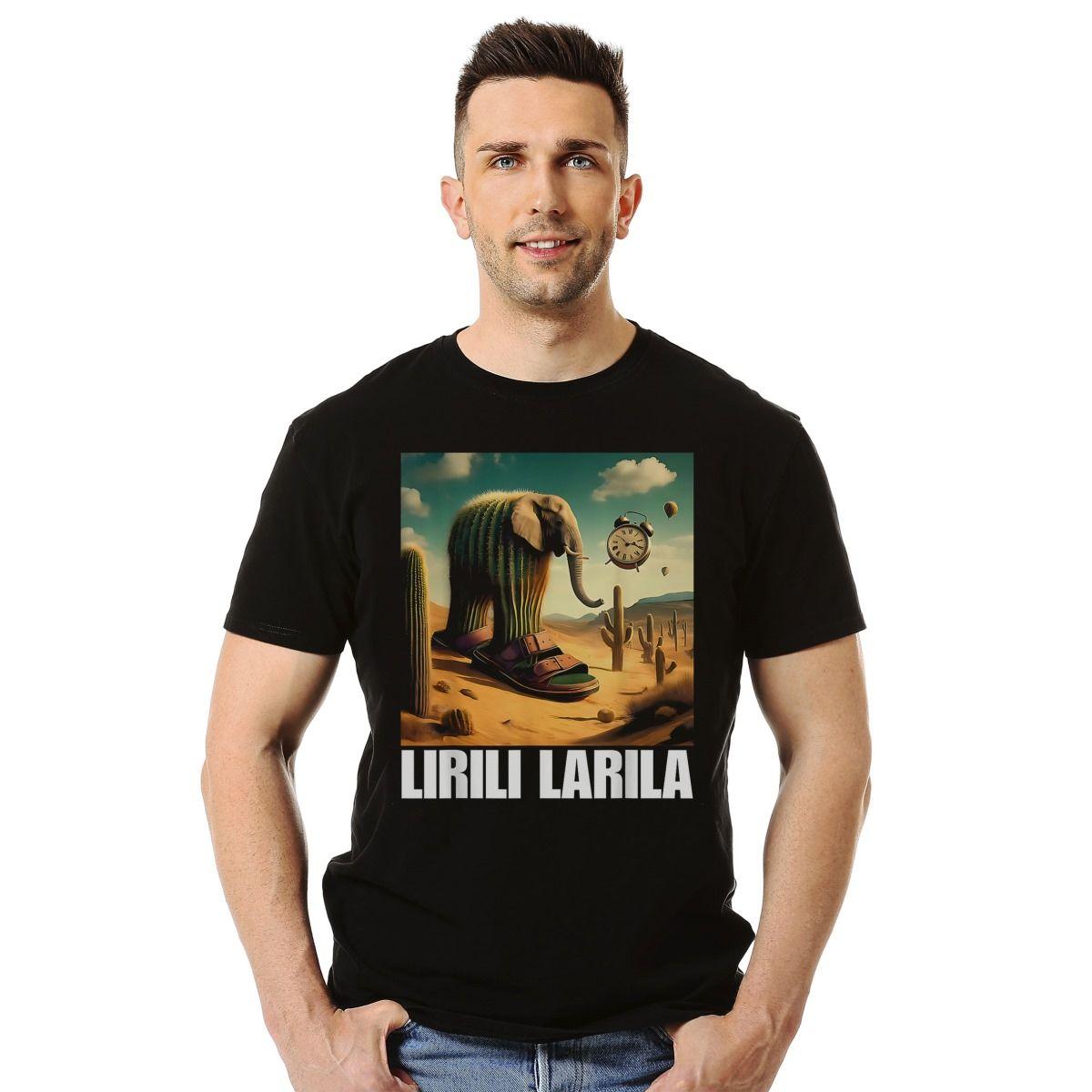 BRAINROT ITALIANO LIRILI LARILA 2 MEME POLERA MANGA CORTA HOMBRE-2