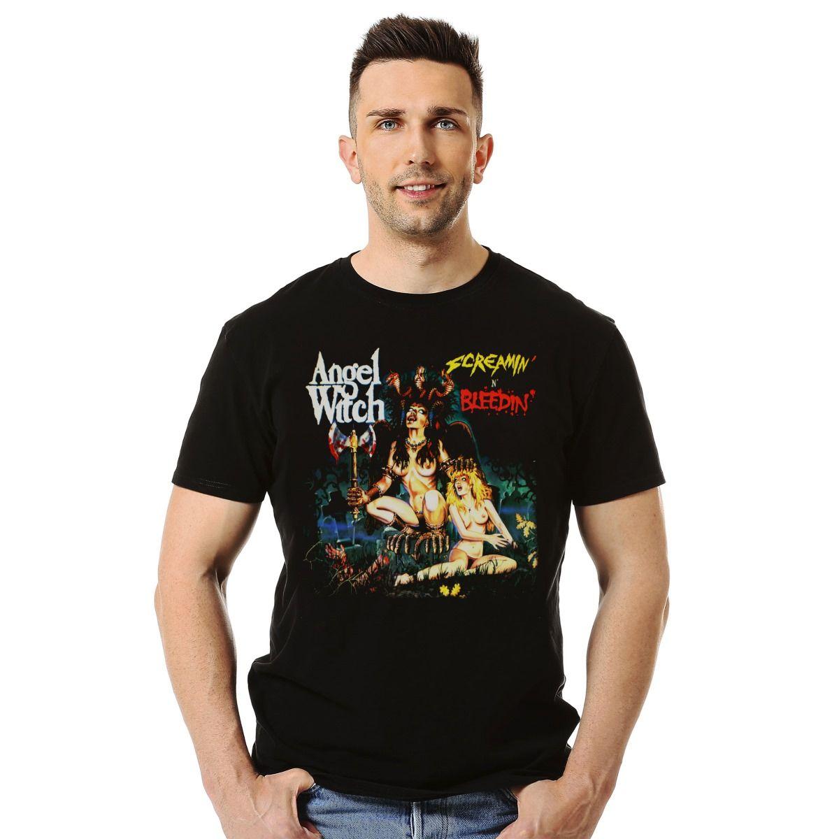 ANGEL WITCH SCREAMIN N BLEEDIN POLERA MANGA CORTA HOMBRE-2