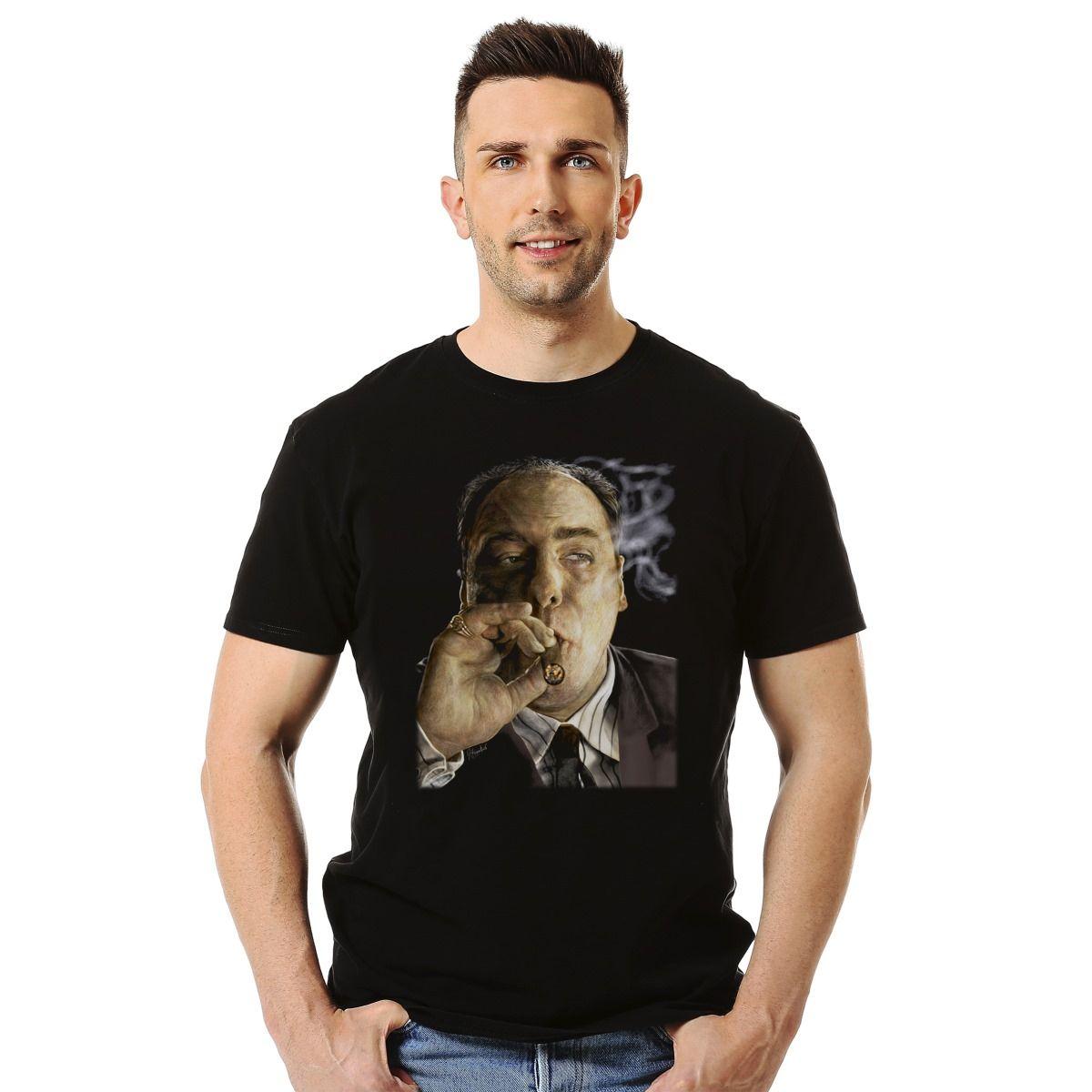 THE SOPRANOS TONY SOPRANO SMOKING POLERA MANGA CORTA HOMBRE-2