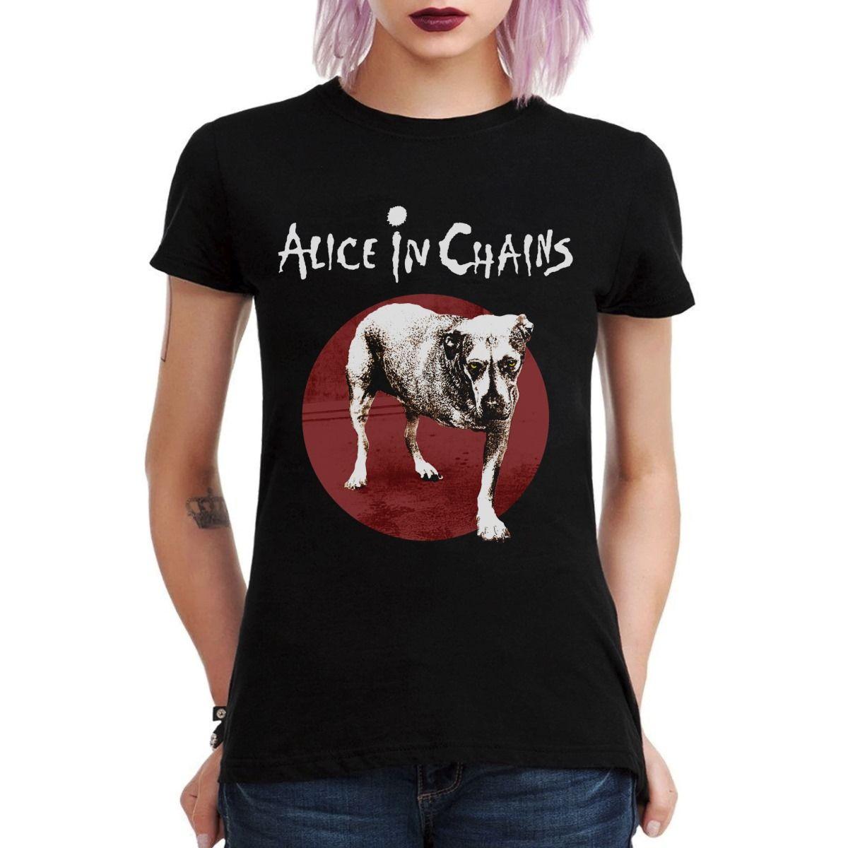 ALICE IN CHAINS DOG POLERA MUJER-2