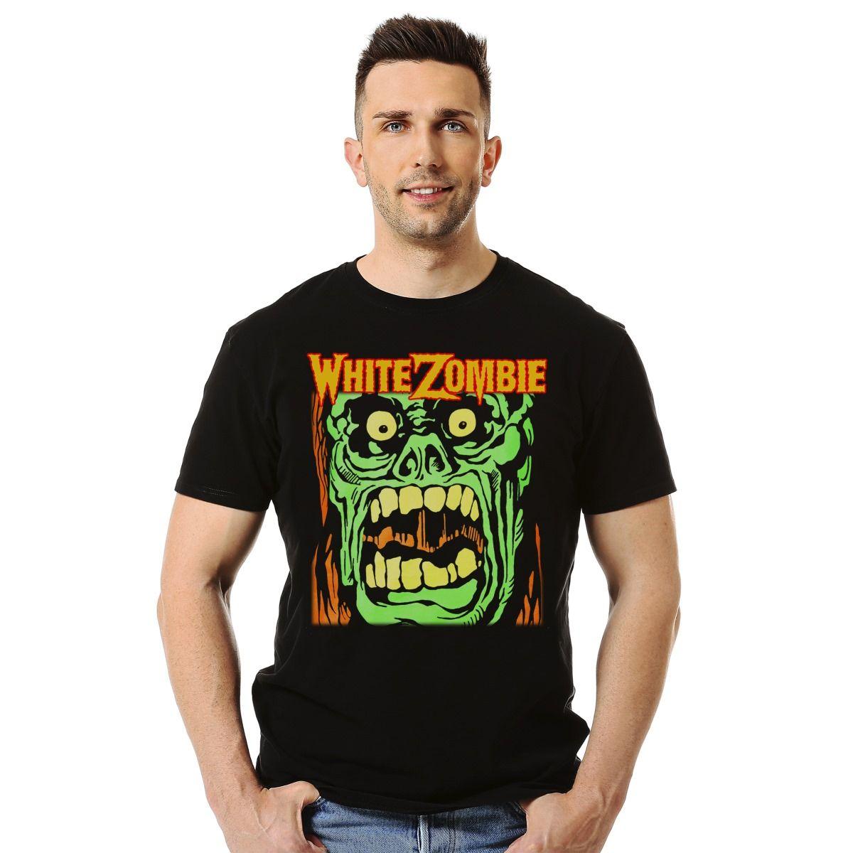 Polera White Zombie Green Monster Rock-2