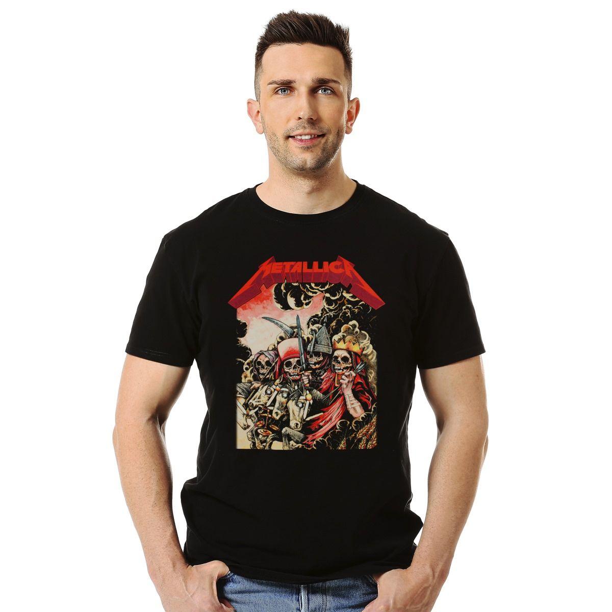METALLICA THE FOUR HORSEMEN POLERA MANGA CORTA HOMBRE-2