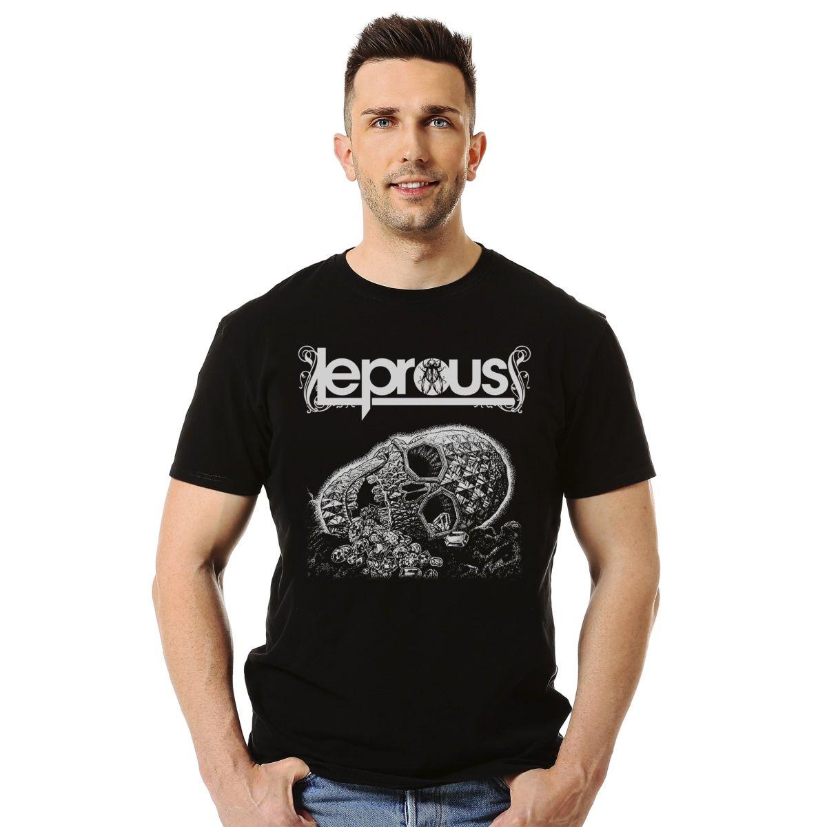 Polera Leprous Coal Metal-2