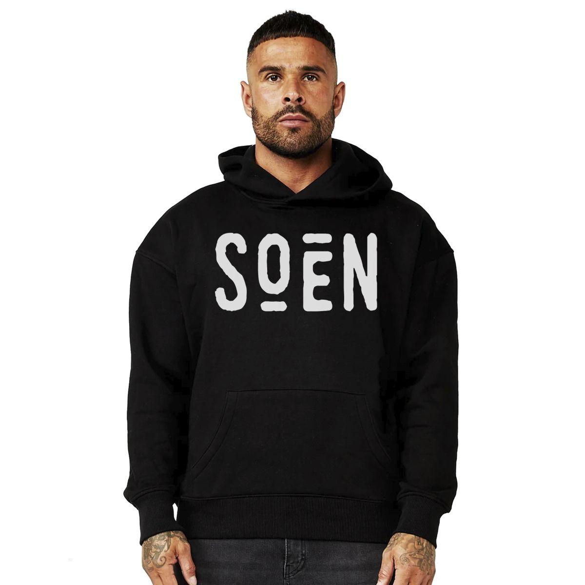 SOEN LOGO BLANCO POLERON CANGURO-0