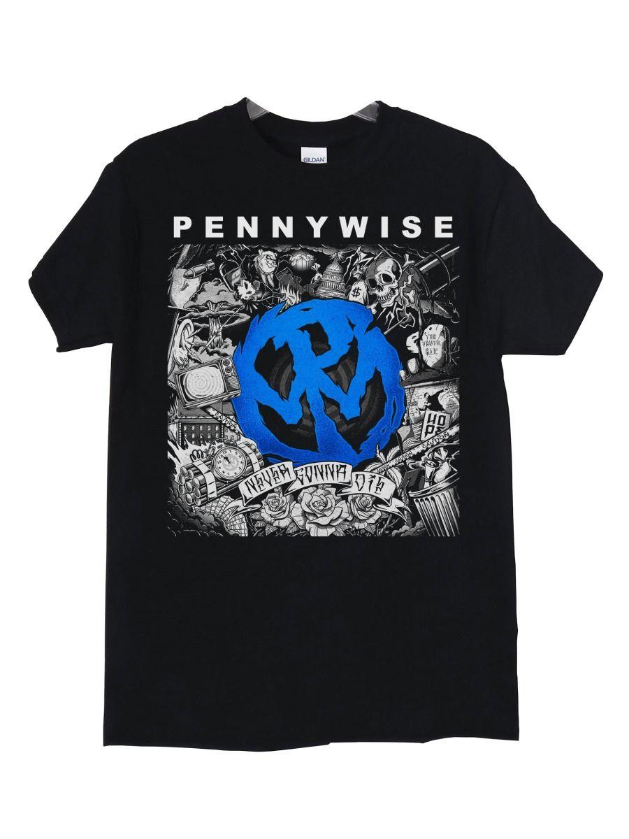 PENNYWISE NEVER GONNA DIE POLERA MANGA CORTA HOMBRE-1