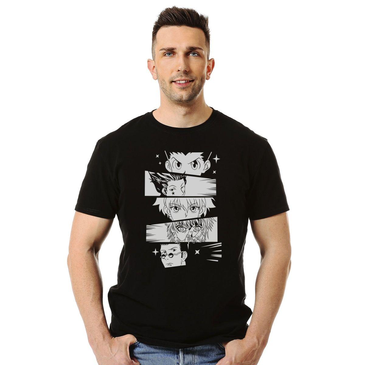 HUNTER X MANGA GON KILLUA HISOKA OJOS POLERA MANGA CORTA HOMBRE-2