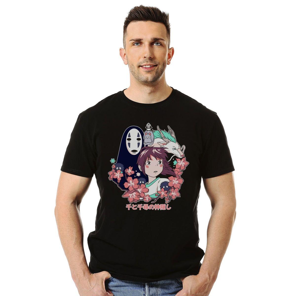 EL VIAJE DE CHIHIRO PERSONAJES GHIBLI POLERA MANGA CORTA HOMBRE-2