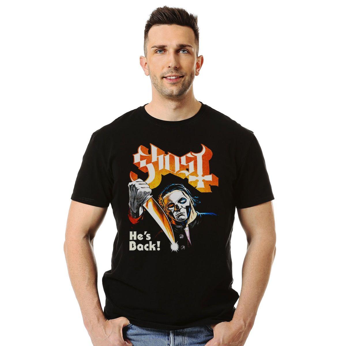 GHOST BC HALLOWEEN HE IS BACK POLERA MANGA CORTA HOMBRE-2