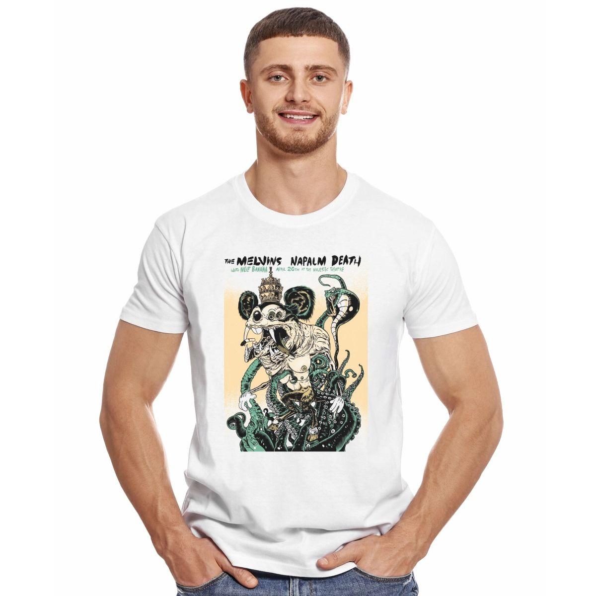 MELVINS NAPALM DEATH LIVE MAJESTIC THEATRE POLERA MANGA CORTA HOMBRE-2