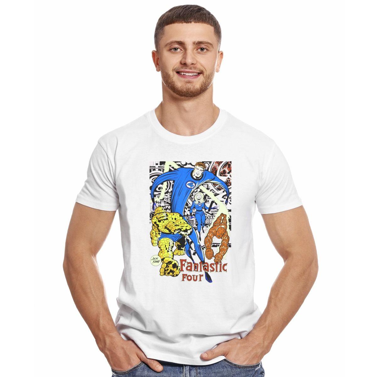 LOS CUATRO FANTASTICOS FANTASTIC FOUR POSTER POLERA MANGA CORTA HOMBRE-2
