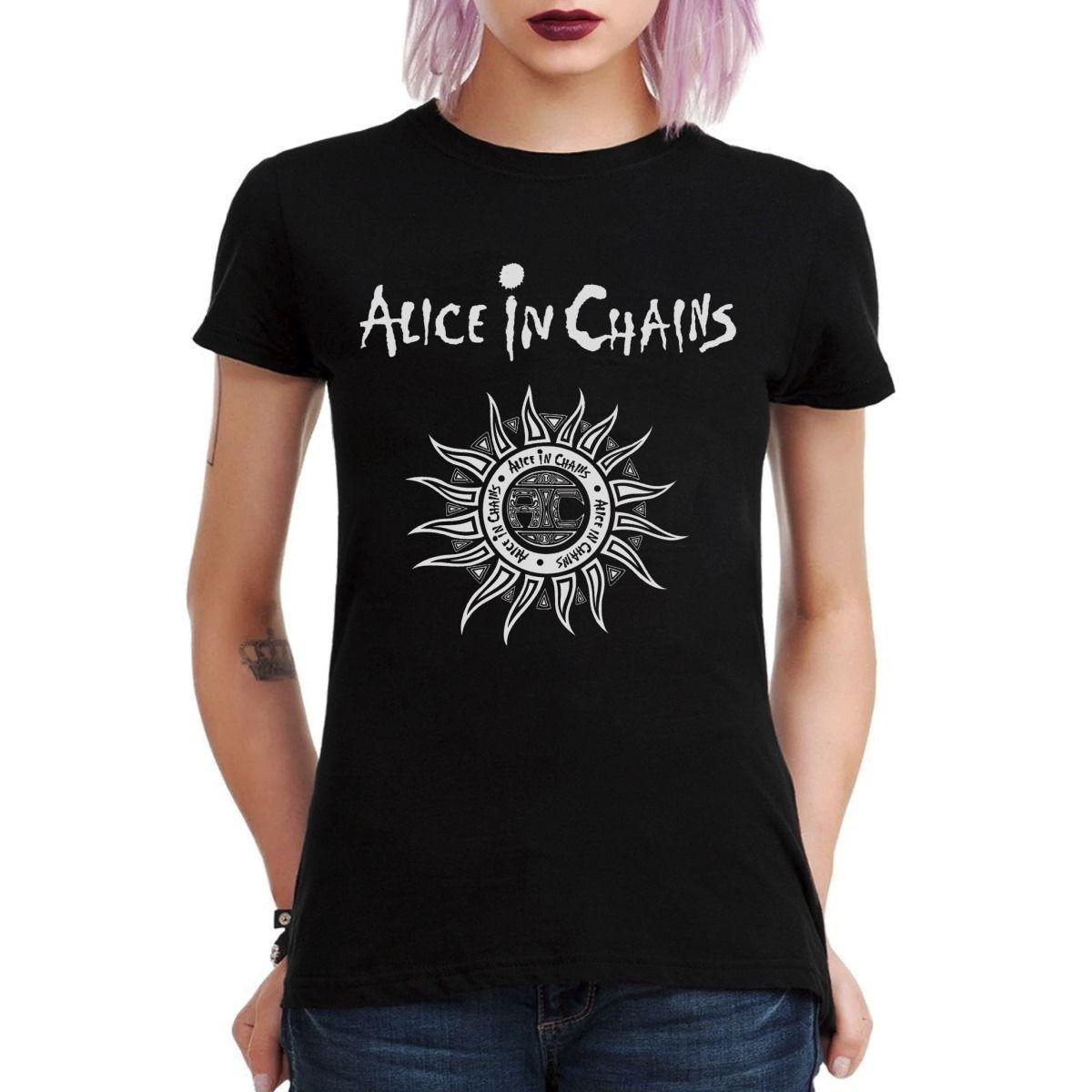 ALICE IN CHAINS LOGO POLERA MUJER-2