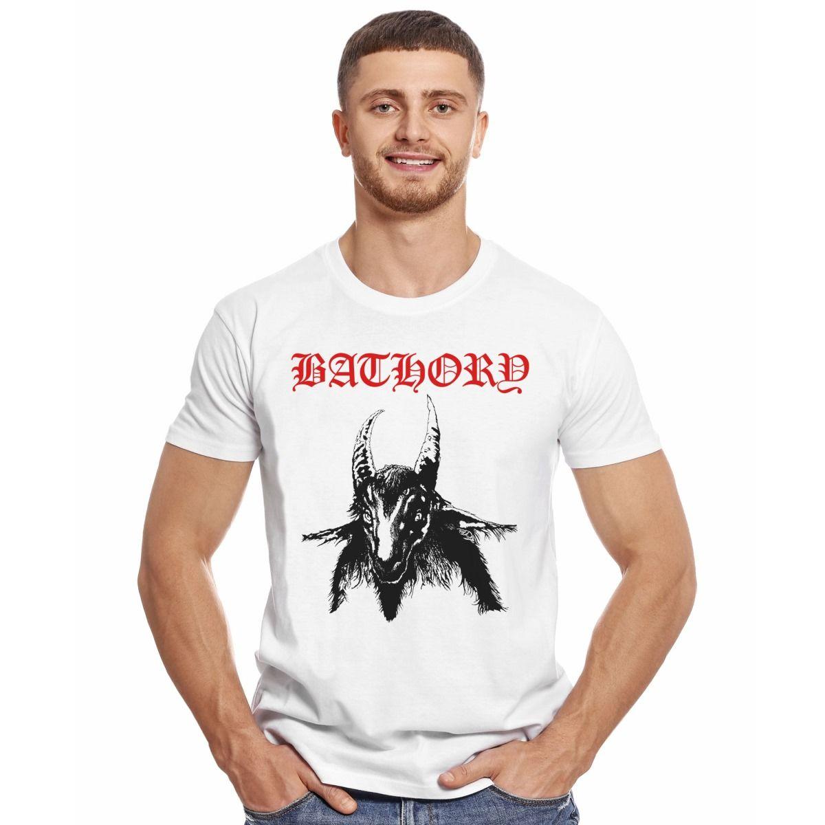 BATHORY BATHORY LOLGO ROJO POLERA MANGA CORTA HOMBRE-2