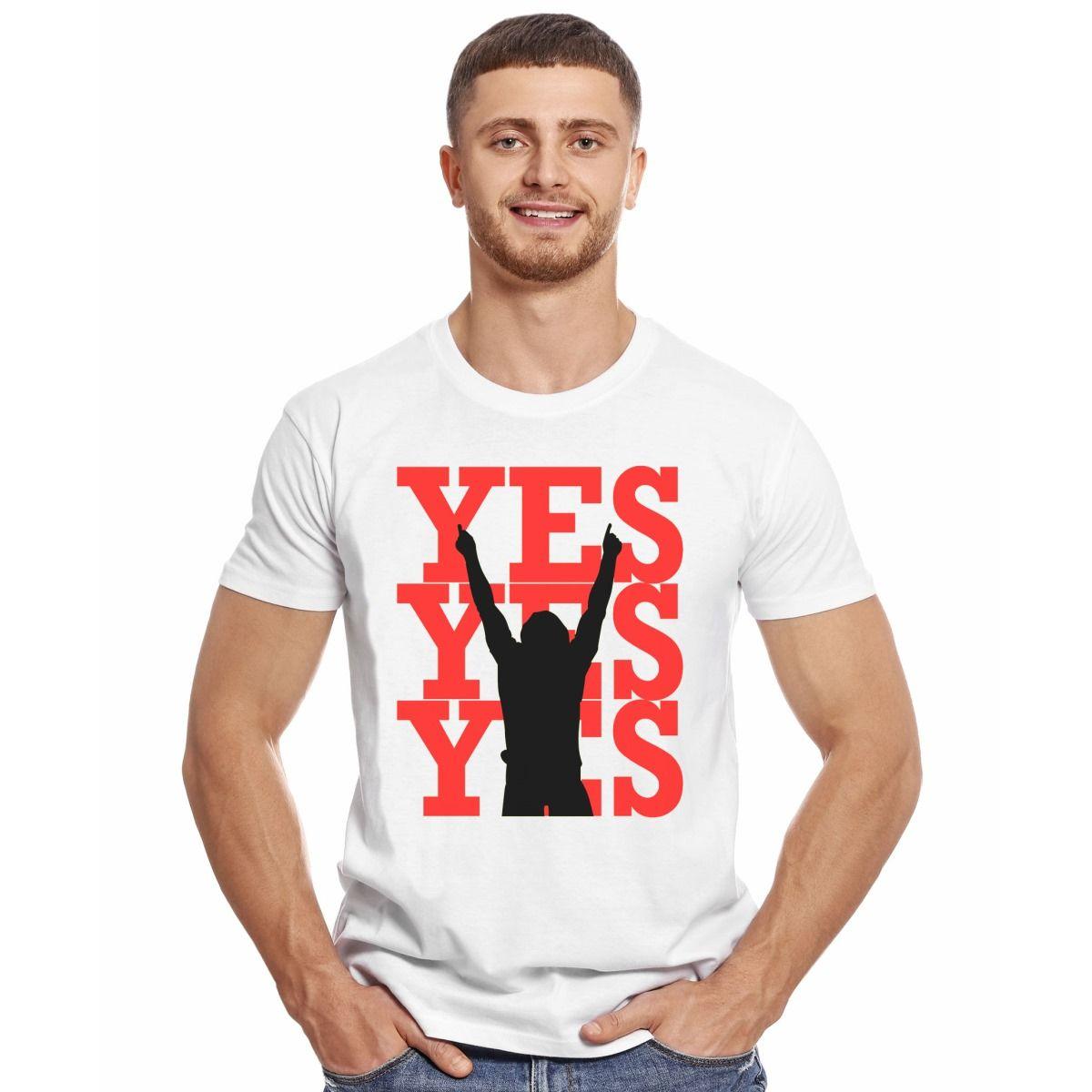 WWE DANIEL BRYAN YES STENCIL POLERA MANGA CORTA HOMBRE-2
