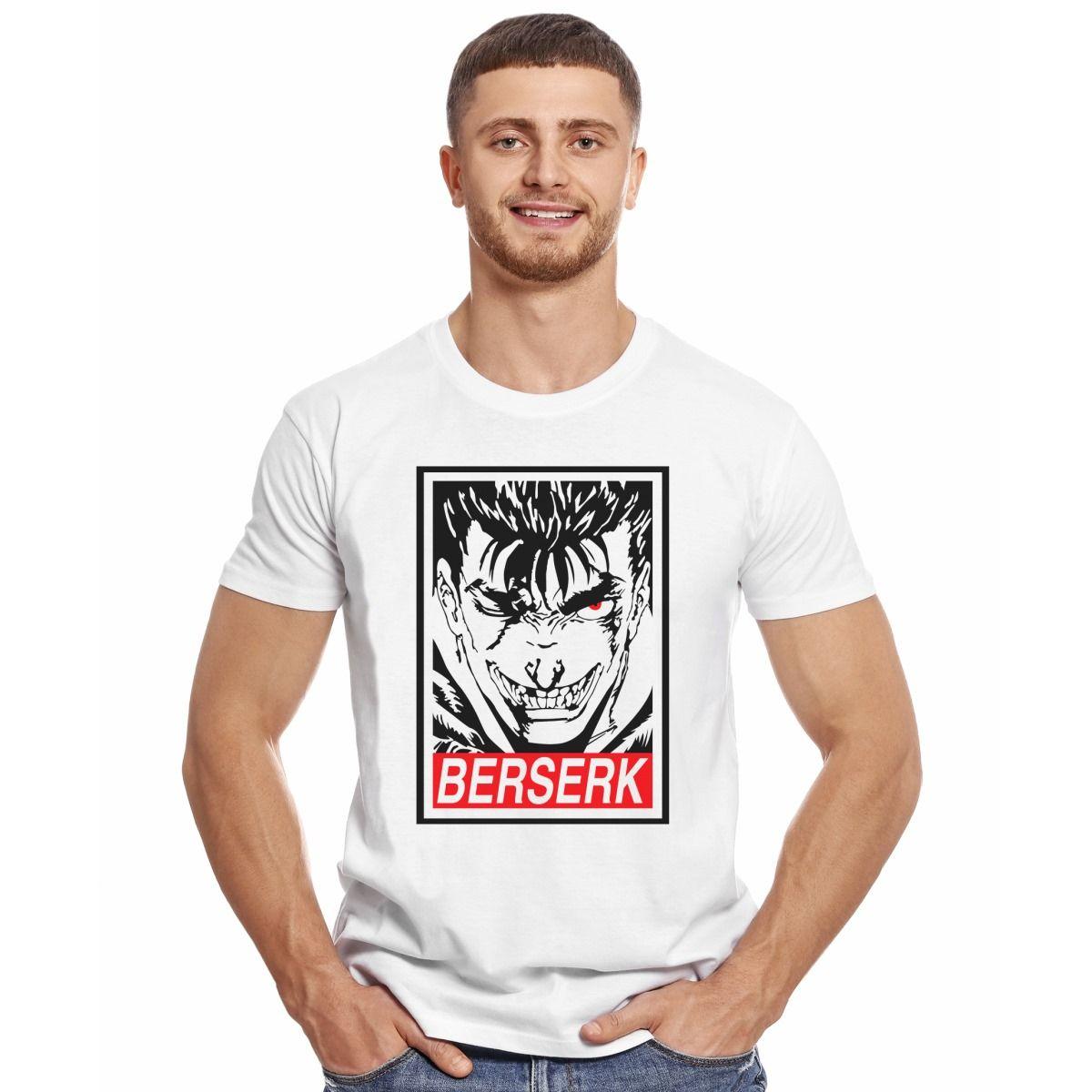 BERSERK GUTS OJO ROJO POLERA MANGA CORTA HOMBRE-2