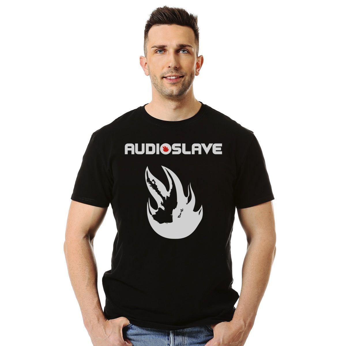 AUDIOSLAVE LOGO POLERA MANGA CORTA HOMBRE-2