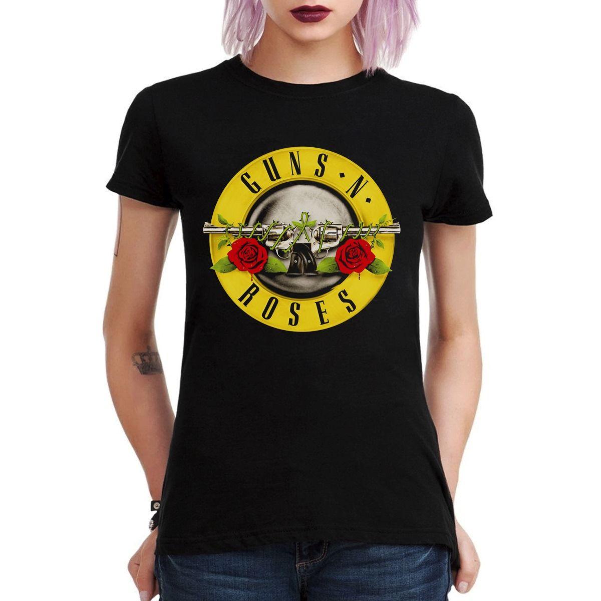 GUNS N ROSES LOGO CLASICO POLERA MUJER-2