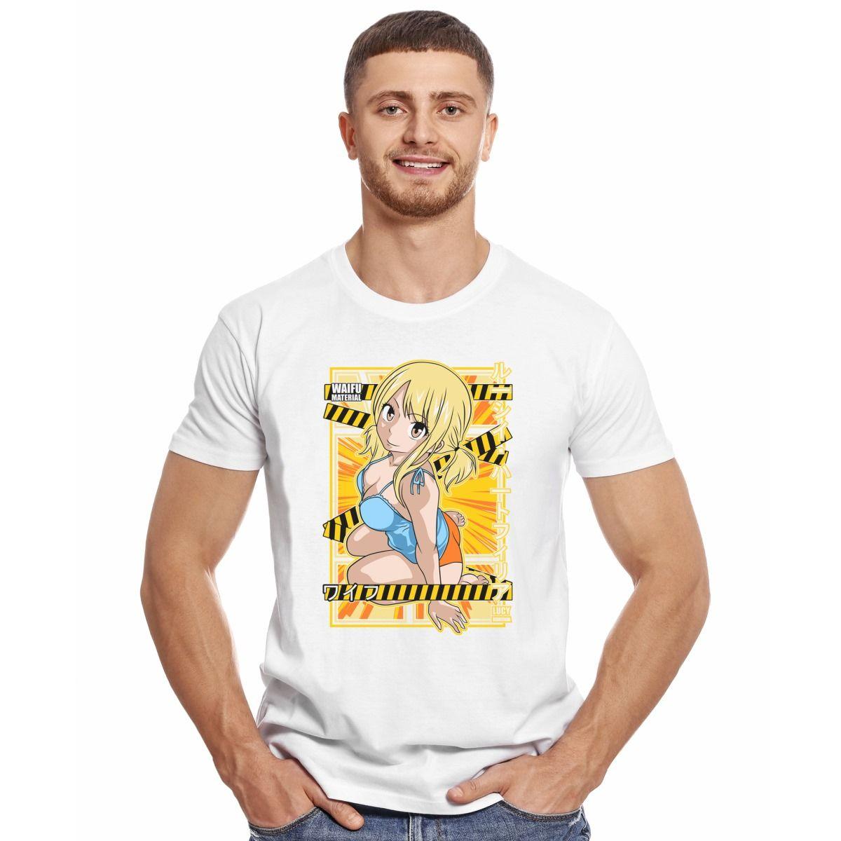 WAIFU MATERIAL HENTAI NO PASAR POLERA MANGA CORTA HOMBRE-2